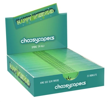 Choosypapers King Size Slim Zigarettenpapier Happy Weedend